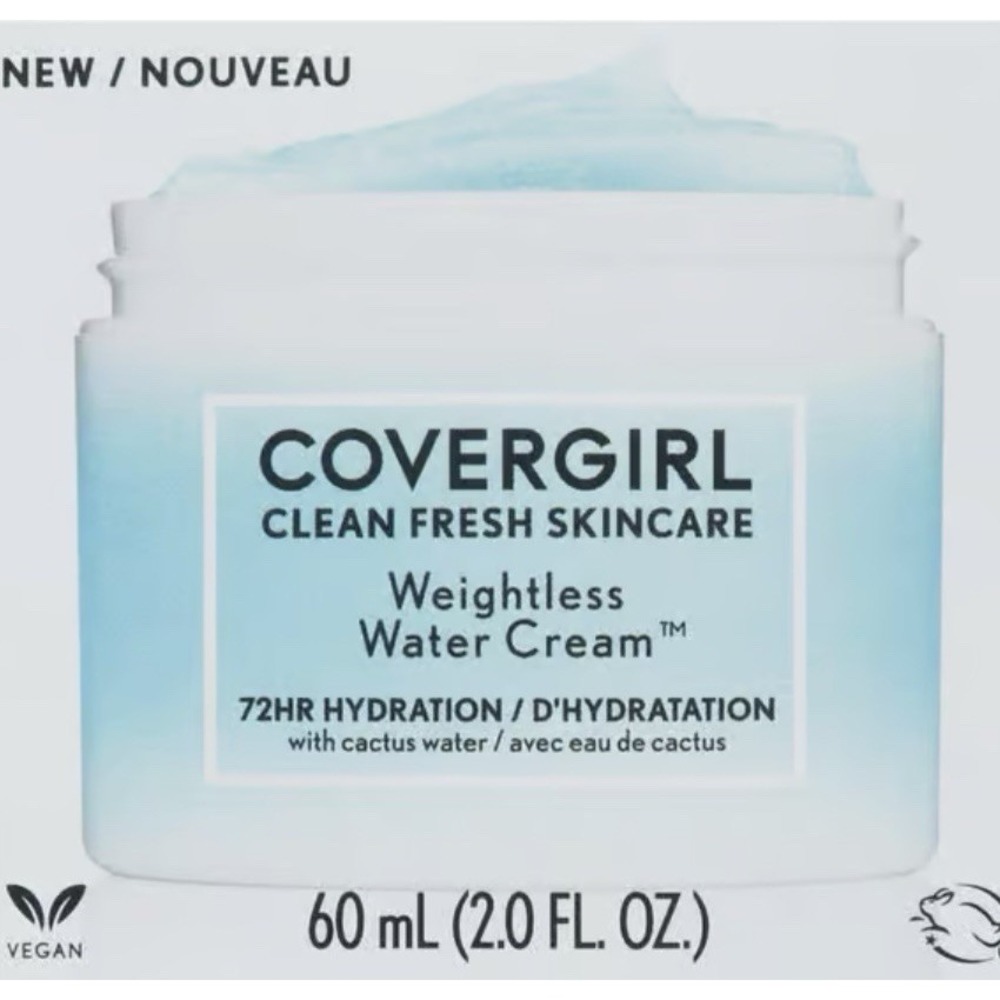 Covergirl‎ Clean Fresh Skincare WeightlessWater Cream, 72Hr 2 fl oz